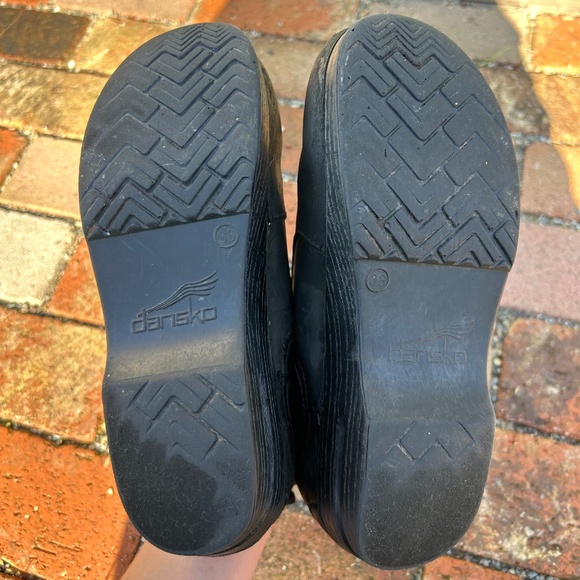 Frankie Dansko Clog Boots Oiled Black Used 38 Womens 8 Bootie Chelsea - Picture 8 of 14